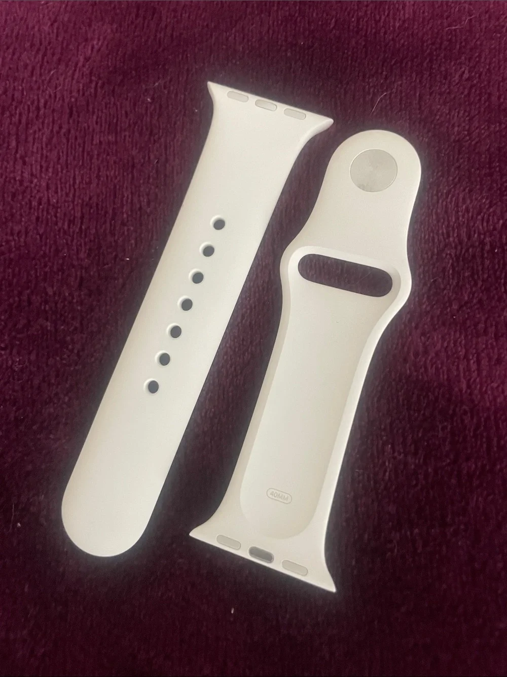 Silicone Sport Watch Band - cream